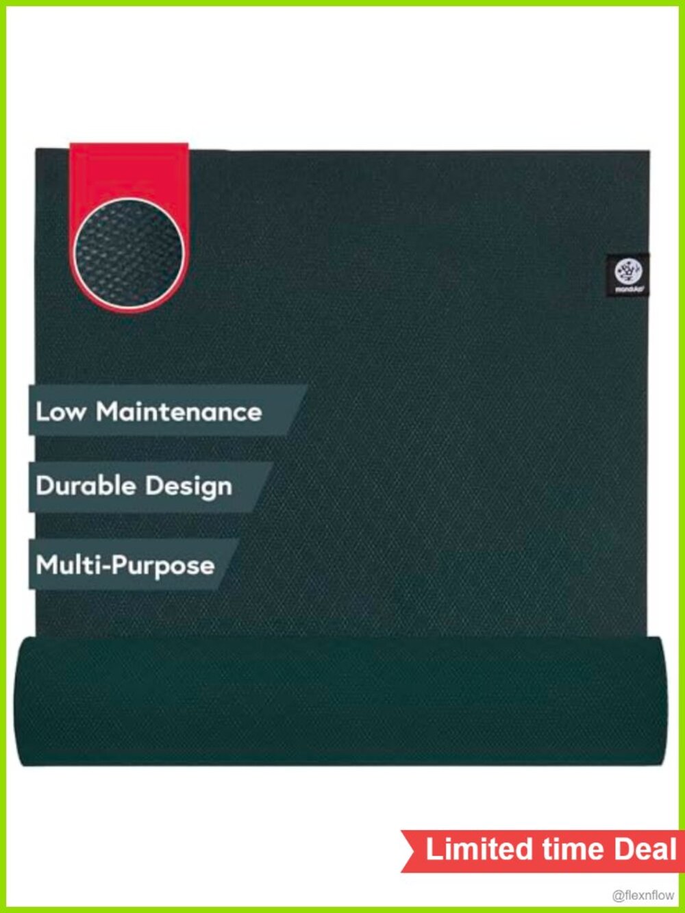 Manduka X Yoga Mat 5mm Thick Non-Slip TPE Fitness Mat 71x24